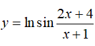 Найти производную y = lnsin((2x + 4)(x + 1))
