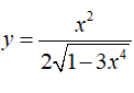 Найти производную <br /> y = x<sup>2</sup>/(2√(1 - 3x<sup>4</sup>))