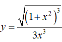 Найти производную <br /> y = (√(1 + x<sup>2</sup>)<sup>3</sup>)/3x<sup>3</sup>