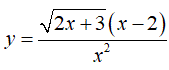 Найти производную <br /> y = (√(2x + 3)·(x- 2))/x<sup>2</sup>