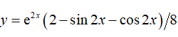 Найти производную <br /> y = e<sup>2x</sup>(2 - sin(2x) - cos(2x)/8