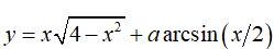 Найти дифференциал dy <br /> y = x√(4-x<sup>2</sup>) + aarcsin(x/2)