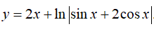Найти дифференциал dy <br /> y = 2x + ln|sin(x) + 2cos(x)|