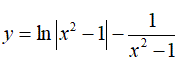 Найти дифференциал dy <br /> y = ln|x<sup>2</sup> - 1| - 1/(x<sup>2</sup> - 1)