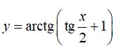 Найти дифференциал dy <br /> y = arctg(tg(x/2) + 1)