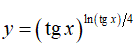 Найти производную <br /> y = (tg(x))<sup>ln(tg(x))/4</sup>