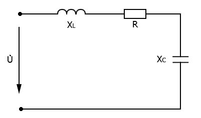 Дано: U = 170e<sup>j115°</sup>, R = 50 Ом, X<sub>L</sub> = 42 Ом, X<sub>C</sub> = 81 Ом. Найти все токи и все напряжения. Построить векторную диаграмму