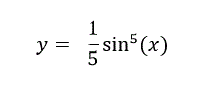 Найти производную y=1/5sin<sup>5</sup>⁡(x)