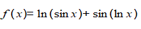 Найти значение производной от функции f(x) = ln(sin(x)) + sin(ln(x)) в точке с координатой x=1.