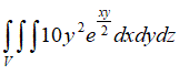 Вычислить, если область интегрирования ограничена поверхностями: x = 0, y = 1/8, y = x/8, z = 0, z = -8