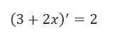 Исходя из определения производной, докажите: (3 + 2x)' = 2