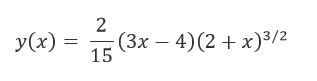 Вычислить производную y(x)= 2/15(3x-4)(2+x)<sup>3/2</sup>