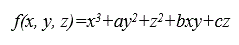 Найти параметры a, b, c ∈ R при которых (24, -144, -1) - точка локального экстремума функции f:R<sup>3</sup>→R, f(x, y, z)=x<sup>3</sup>+ay<sup>2</sup>+z<sup>2</sup>+bxy+cz, и для полученных значений, изучить характер этой точки.