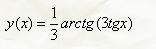 Вычислить производную y'(x) <br />  y(x) = 1/3arctg(3tg(x))