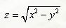 Найти полные дифференциалы заданных функций <br /> z = √(x<sup>2</sup> - y<sup>2</sup>)