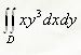 Вычислить двойной интеграл по области, ограниченной линиями x = у, у = 0, х =1.