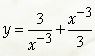 Найти производные функций y = (3/x<sup>-3</sup>) + (x<sup>-3</sup>/3)