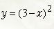 Найти производную функции y = (3 - x)<sup>2</sup>