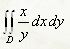Вычислить двойной интеграл по области, ограниченной линиями: х = y, x + y = 2, x = 0