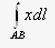 Вычислить криволинейный интеграл по параболе y = x<sup>2</sup> от точки (1; 1) до точки (2; 4).