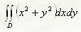 Вычислить двойной интеграл  по области, ограниченной линиями: x + y<sup>2</sup> = 0, x = -1, y = 0