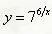 Найти производную функции y = 7<sup>6/x</sup>