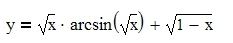 Найти производную функции y = √x·arcsin(√x) + √(1 - x)