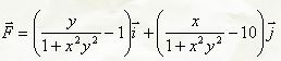 Доказать, что работа силы зависит только от начального и конечного положения точки ее приложения и не зависит от формы пути. Вычислить работу при перемещении точки приложения силы из M<sub>1</sub>(0,0) в  M<sub>2</sub>(1,1)