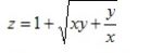 Найти значения частных производных z'<sub>x</sub> и z'<sub>y</sub>  z = f(x,y) в точке с координатами M<sub>0</sub>(2;1)
