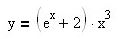 Вычислить производную функции <br /> y = (e<sup>x</sup> + 2)x<sup>3</sup>