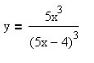 Вычислить производные y'''  <br /> y = 5x<sup>3</sup>/((5x-4)<sup>3</sup>)