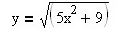 Найти производную функции y = √(5x<sup>2</sup> + 9)