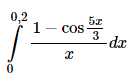 Вычислить определённый интеграл с точностью до ε=10<sup>−3</sup>, разложив подынтегральную функцию в ряд Маклорена и проинтегрировав почленно