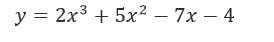 Исходя из определения производной (не пользуясь формулами дифференцирования), найти производную функции<br />  y = 2x<sup>3</sup> + 5x<sup>2</sup> - 7x - 4