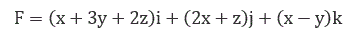 Найти циркуляцию векторного поля F = (x + 2y + 2z)i + (2x + z)j + (x - y)k по контуру треугольника  MNP, где  M(2;0;0), N(0;3;0), P(0;0;1)