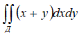 Вычислить двойной интеграл, если область Д ограничена линиями: y=x, y=2-x, y=0.