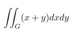 Вычислить двойной интеграл, если область G ограничена осями координат и прямой y= 1- x . Интеграл: