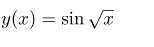 Найти производную функции y(x) = sin√x