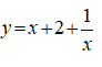 Исследовать функцию y = x+ 2 + (1/x)  и построить ее график. 