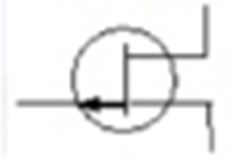 <b>31.</b><br />На рисунке изображен…<br /> 1) биполярный транзистор <br /> 2) выпрямительный диод <br />3) полевой транзистор <br />4) диодный транзистор 