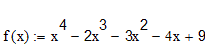 Одномерная оптимизация<br /> Методом золотого сечения найти с точностью ε=10<sup>-1</sup> минимум функции. Выбрав полученное решение в качестве начального приближения, найти решение уравнения методом бисекции с точностью ε=10<sup>-3</sup> и Ньютона с точностью ε = 10<sup>-4</sup><br /> <b>Вариант 9</b>