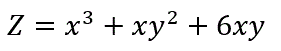 <b>Задание 3</b>. Исследовать на экстремум следующие функции. <br /><b>Вариант 4</b><br />z=x<sup>3</sup>+xy<sup>2</sup>+6xy