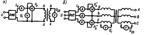 <b>Опытное определение параметров схем замещения </b>  <br />Какой это опыт? Какие параметры трансформатора можно из него определить?