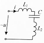 Цепь настроена в резонанс при ω=1000 с<sup>-1</sup>. Определить индуктивность L2, если С = 5 мкФ, L1 = 0.1 Гн. <br />1.	0.2 Гн <br />2.	0.1 Гн <br />3.	0.3 Гн <br />4.	0