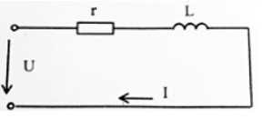 Определить действующее значение приложенного напряжения и сдвига фаз в цепи, если r = 10 Ом, L = 31,9 мГ, I = 10 А, f = 50 Гц. Записать выражение для мгновенного значения тока и напряжения. 