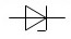На рисунке представлено условно-графическое обозначение... <br />1) выпрямительного диода<br />2) стабилитрона<br />3) тиристора<br />4) биполярного транзистора <br /><b>Выберите один ответ:</b> <br />а. 1) <br />b. 4) <br />с. 2) <br />d. 3)