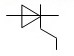 На рисунке представлено условно-графическое обозначение... <br />1) варикапа<br />2) стабилитрона<br />3) тиристора<br />4) фотодиода <br /><b>Выберите один ответ:</b> <br />а. 2) <br />b. 4) <br />с. 3) <br />d. 1)
