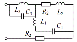 <b>ЗАДАНИЕ ПО РАСЧЕТУ РЕЖИМА ЛИНЕЙНОЙ ЦЕПИ ПРИ НЕСИНУСОИДАЛЬНОМ ВОЗДЕЙСТВИИ</b>  <br />К зажимам электрической цепи, параметры и схема которой приведены в табл. 4.1 и 4.2, подключено несинусоидальное напряжение, содержащее постоянную составляющую U(0) = 5 В, первую (основную) и третью гармоники с действующими напряжениями U(1) и U(3) соответственно и нулевыми начальными фазами. Основная частота f = 50 Гц.  <br />Требуется найти:  <br />1) неизвестные параметры L1 или C1 и L3 или С3 из условия, что контуры L1–C1 и L3–C3 настроены в резонанс на первой и третьей гармонике соответственно;  <br />2) мгновенные значения токов реактивных элементов на каждой из гармоник;  <br />3) мгновенные значения входного несинусоидального напряжения и токов реактивных элементов;  <br />4) действующие значения входного напряжения и токов реактивных элементов;  <br />5) построить графики входного напряжения и одного из токов реактивных элементов.  <br /><b>Вариант 17</b><br />R1 =100 Ом; R2 =80 Ом; R3 =70 Ом; L1 =0,3 мГн; L3 =0,15 мГн; L2=0.2 мГн; C2=10 мкФ; f = 50 Гц.