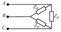 В сеть с линейным напряжением U<sub>л</sub> = 380 В включена симметричная нагрузка, с фазными сопротивлениями Z<sub>ф</sub> = 6 + j8. Найти действующие значения линейных токов. <br />- 66 А <br />- 33 А <br />- 12 А <br />- 18 А