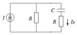 На рисунке представлена схема линейной электрической цепи. Входным сигналом является сигнал источника гармонических колебаний, выходной – отмечен на схеме. Параметры цепи С = 1 нФ, R = 1 кОм. <br />Получите формулы и качественно постройте АЧХ и ФЧХ цепи. Определите частоту среза и укажите ее на графиках.